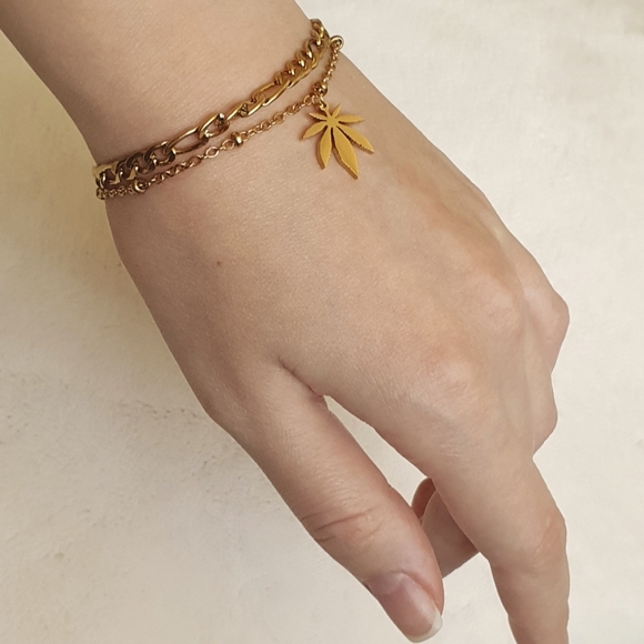 Trendy Classic Leaf Bracelet - Picture 4 of 6